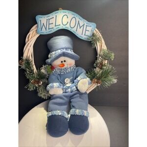 Welcome Snow Man Christmas Decoration